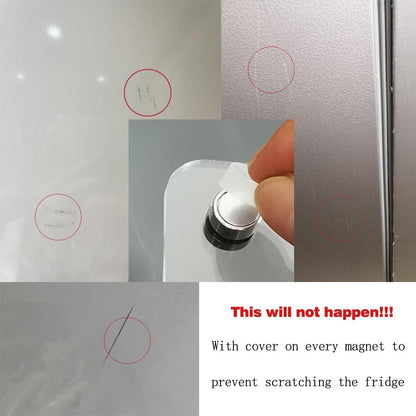Magnetic Calendar for Refrigerator，Fridge Calendar for Weekly Calendar Set， Includes 6 Dry Erase Markers, 1 Towel,8 Magnetic Column Silicone Pads，House Must Haves