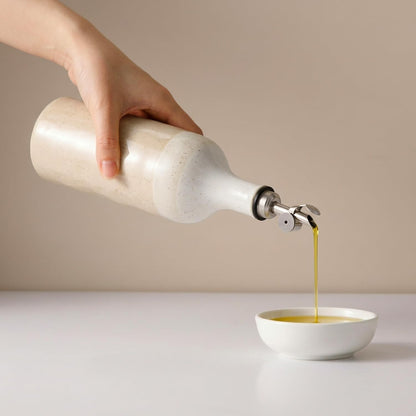 Olive Oil Dispenser Bottle for Kitchen, 23 Oz Large Ceramic Oil Dispenser