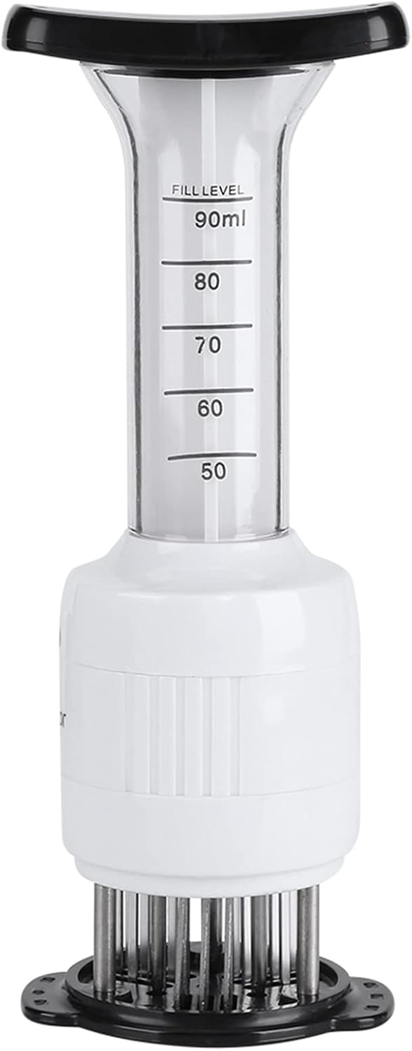 Dioche Meat Marinade Needle Injector, 30 and Tenderizer Injector, Steaks Flavor Syringe Cook Kitchen Tool, for BBQ, Turkey, Fish, Brisket, Pork and Chicken