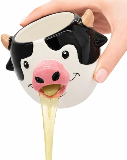 Novelty Egg Separator – Funny Egg Yolk Separator, Easy Egg White Separator for Baking & Cooking, 3.5” x 3 - Cow