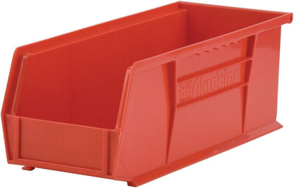 Akro-Mils 30234 AkroBins Plastic Storage Bins, Space-Saving Stackable Bins for Garage, Pantry, Craft Organization, 15" x 5" x 5", Clear, 12-Pack