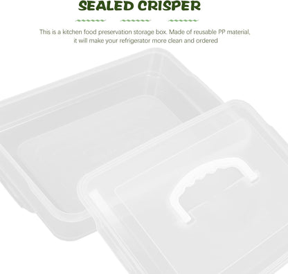 Dumpling Container with Lid for Freezer, Airtight Food Storage Box 31x22x7cm, Stackable Refrigerator Organizer Tray for Dumplings and Wontons
