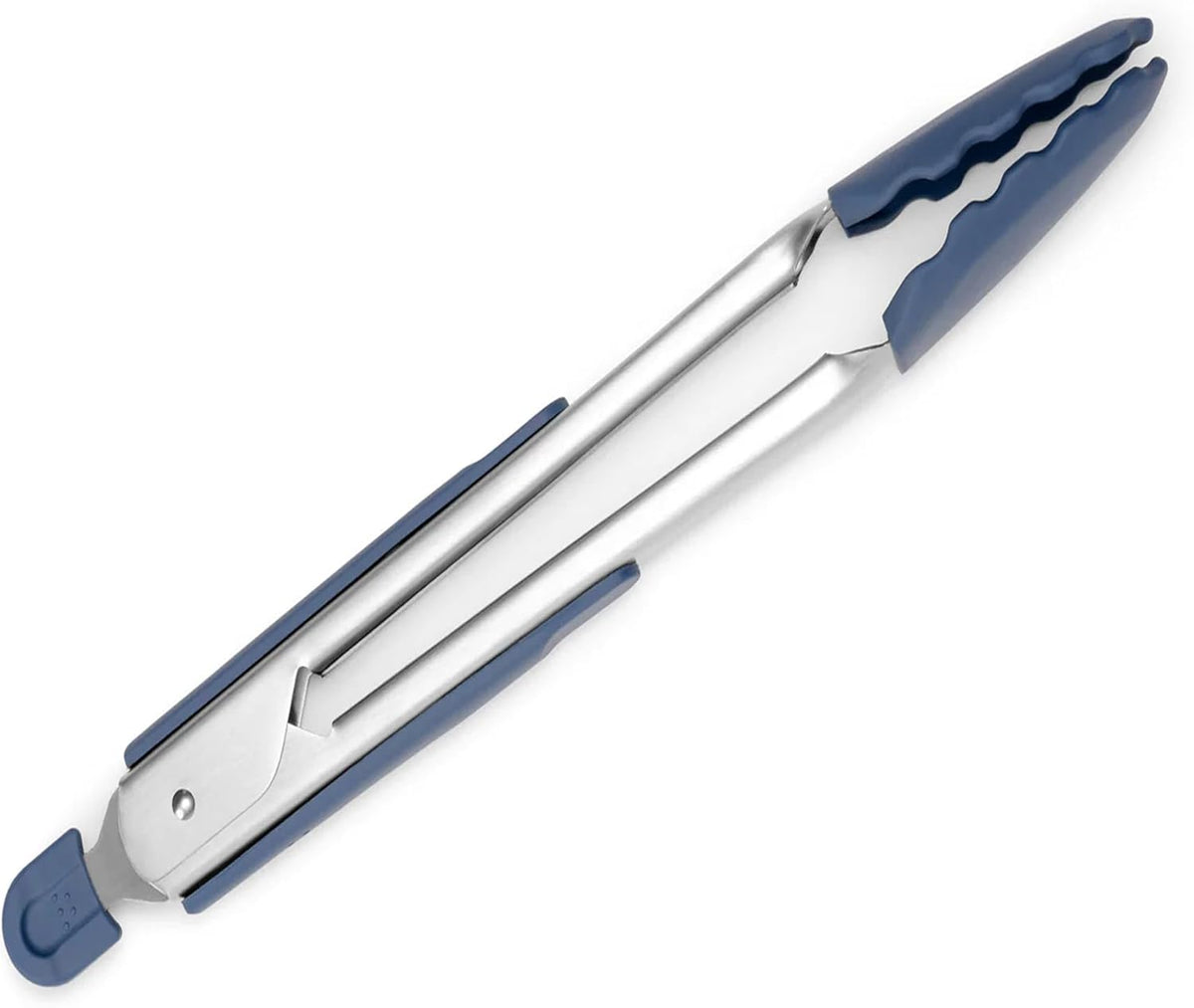 Misen Kitchen Tongs - Dishwasher Safe, Heavy Duty - Precision Stainless Steel Grilling Tool - Heat Resistant - Perfect for Serving and Air Frying - 13 Inch | Gray