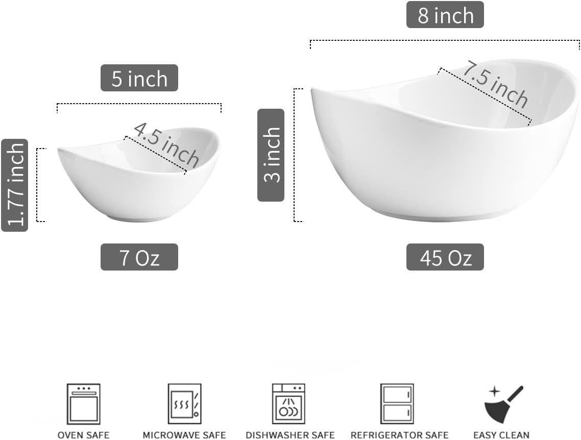 YHOSSEUN Chip and Dip Serving Set, 2 Tierd Serving Bowl Set Ceramic Chip and Dip Bowls with Stand, Serving Dishes for Entertaining Appetizer Serving Food Display Stand for Parties