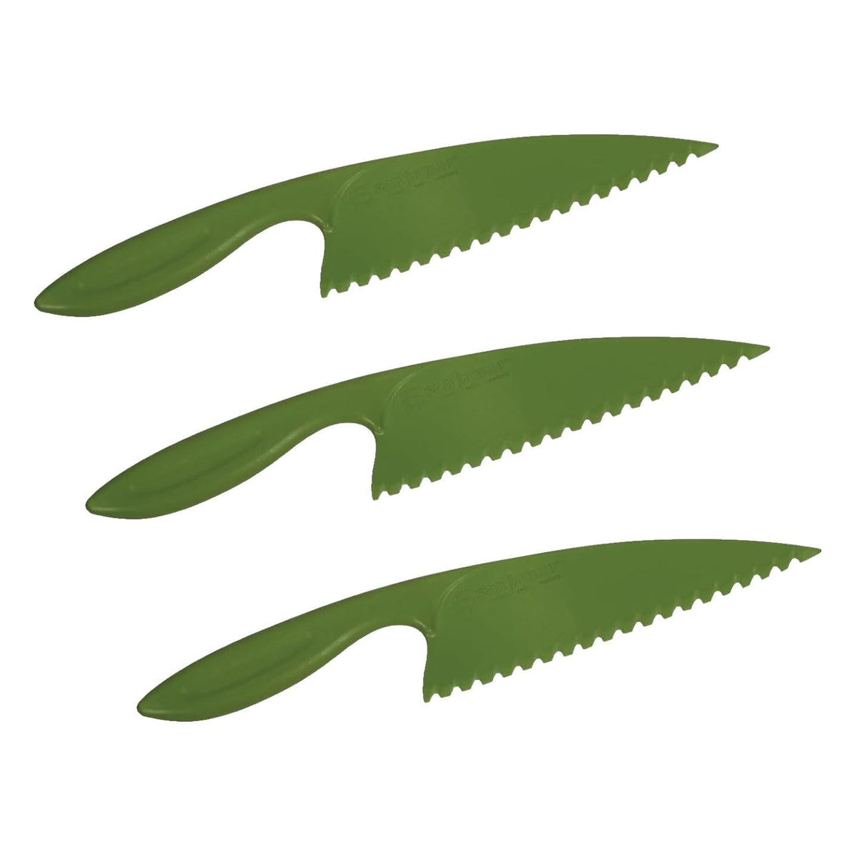 San Jamar Lettuce Knife,Green,12" L,Plastic,4" W LK200W - 1 Each