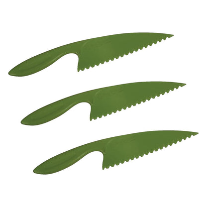 San Jamar Lettuce Knife,Green,12" L,Plastic,4" W LK200W - 1 Each