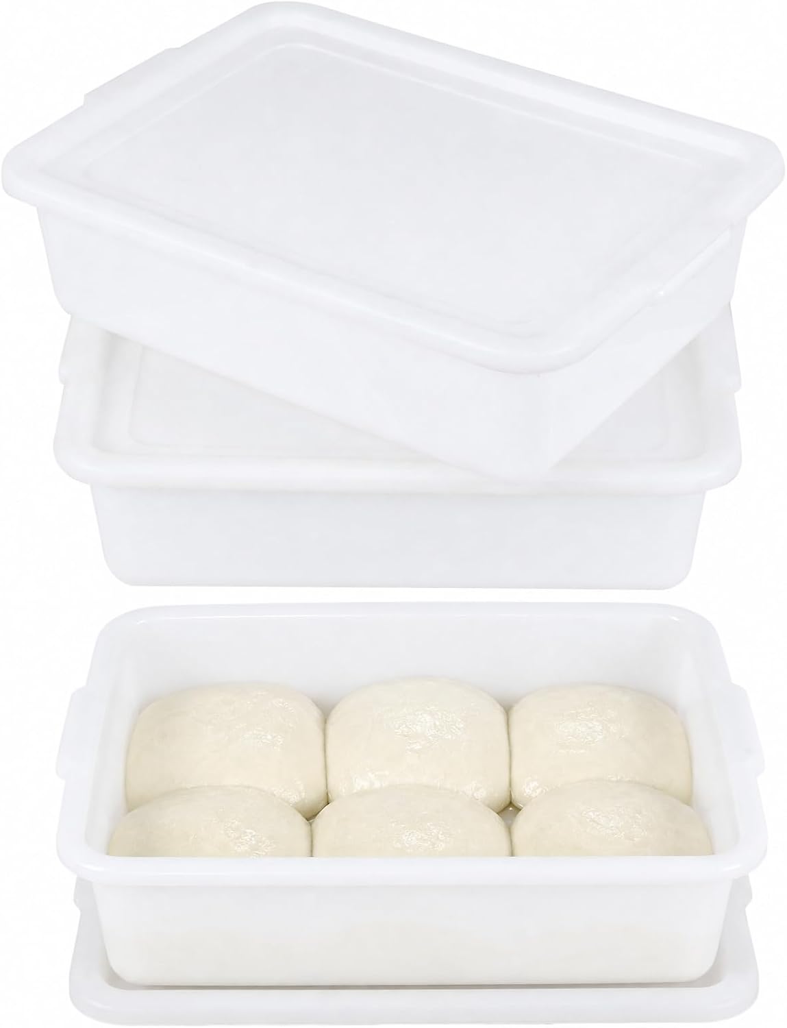 3 Pack Pizza Dough Proofing Container, Sourdough Rising Box