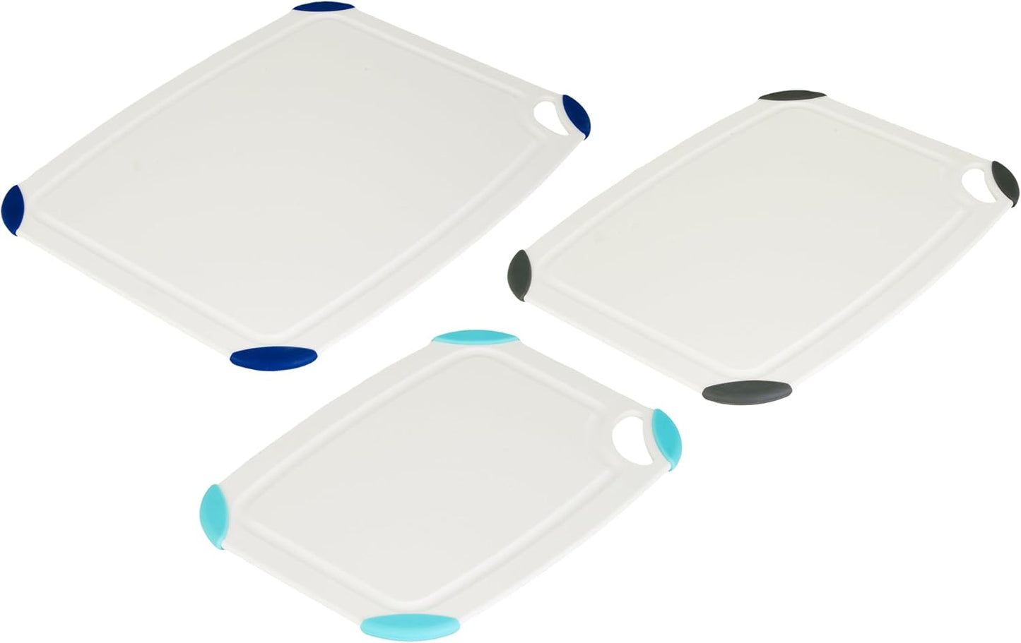 Farberware Cutting Board Set Made from Recycled PET (RPET) with Non-Slip Edges, Durable & Dishwasher Safe, 2-Piece