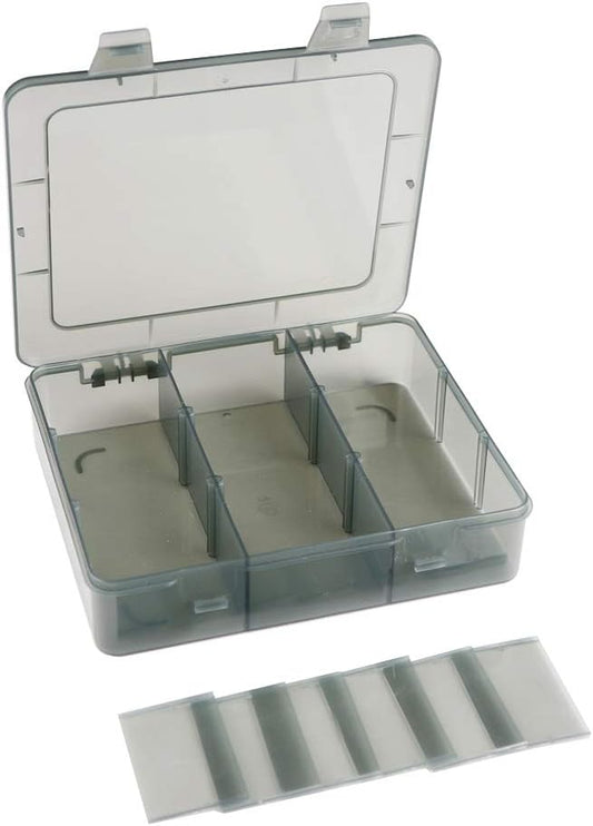 Vidifor 9 Grids Art Craft Supply Organizer Storage Containers, Compartment Storage Box with Removable Dividers for Jewelry, Beads, Buttons, Small Parts