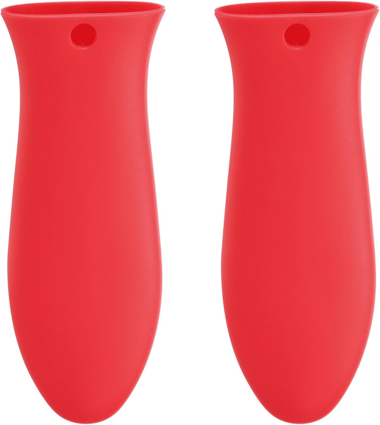 uxcell 2pcs Silicone Hot Handle Holders, Cast Iron Skillet Handle Covers Silicone Pan Handle Sleeve for Frying Pans Griddles Cookware Handles, Orange