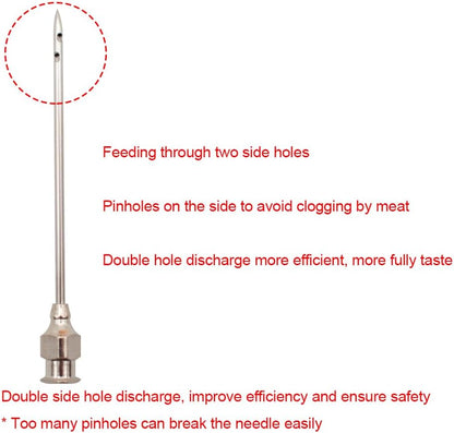 Electric Meat Injector Pump – 316 Stainless Steel Needle (4 Needle Set)
