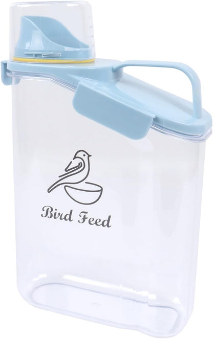 Dog Food Storage Container Airtight Portable Dog Food Container with Handled Lid and Pour Spout,Food Storage for Dog Dry Food Small Pet Food Container with Measuring Cup for Home, Travel,2.8L