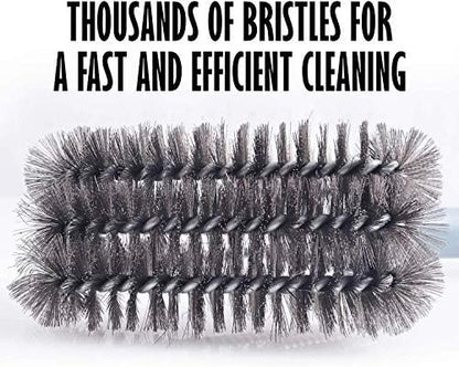 Best BBQ Grill Brush Stainless Steel 18" Barbecue Cleaning Brush w/Wire Bristles & Soft Comfortable Handle - Perfect Cleaner & Scraper for Grill Cooking Grates