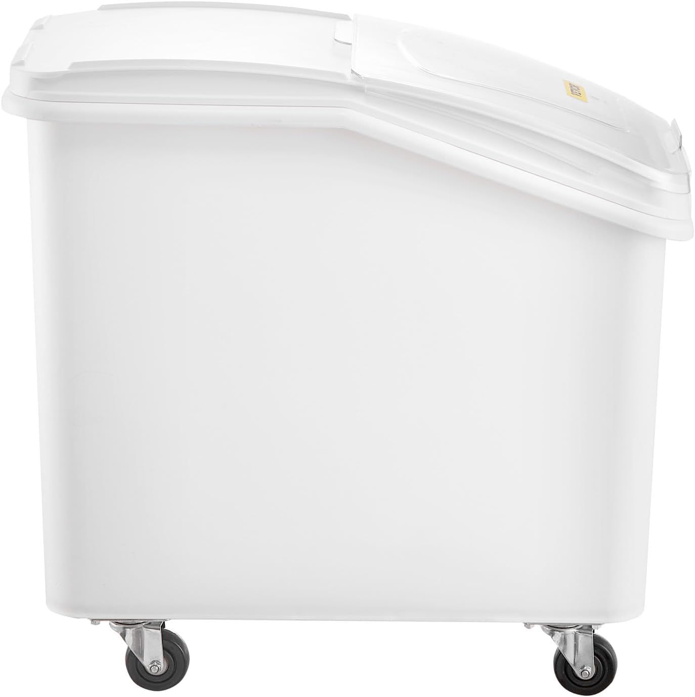 VEVOR 27 Gallon food storage containers 500 Cup Ingredient Bin with Scoop and Sliding Lid Commercial Food Container Ideal for rice storage, dog food container, flour, and sugar containers, White