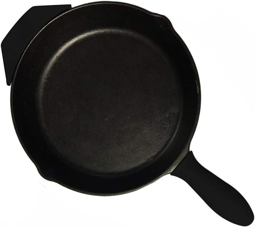 Silicone Hot Handle Cover, Assist Pan Holder for Cast Iron Skillets and Traditional Pots - Red