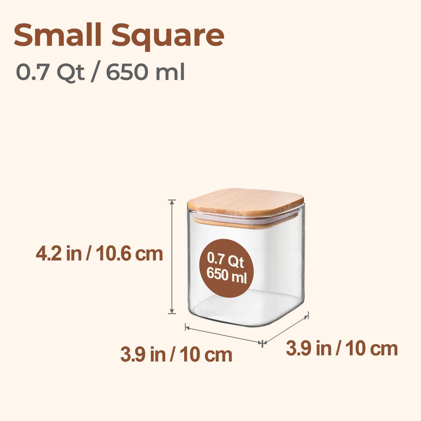 ComSaf 2Pcs Large Glass Storage Containers with Lids 4Qt, 1 Gallon Wide Mouth Flour Sugar Storage Containers, Large Capacity and Sealed for Rice, Cereal, Oat, Easy Clean and Scoop, Pantry Organization