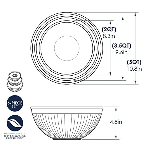 Nordic Ware Mini Prep and Serve Mixing Bowls Set, 4-Piece, Earth-Tones