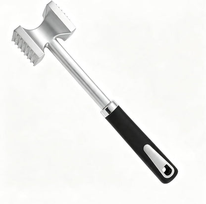 Meat Tenderizer Hammer, Dual Sided Steak Mallet, Solid Aluminum