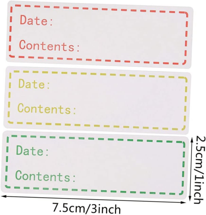 Homoyoyo English Record Date Stickers Kitchen Food Storage Labels DIY Paste for Organizing Eco-Friendly Peel Stick