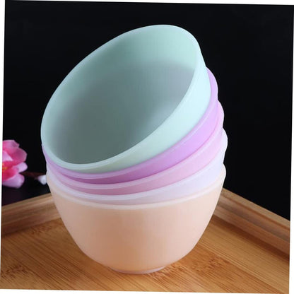Didiseaon Odorless Anti-drop Silicone Mixing Bowl for Facial Masks Cooking Flexible Microwave Dishwasher Safe for Ingredients Sauces Medium Green