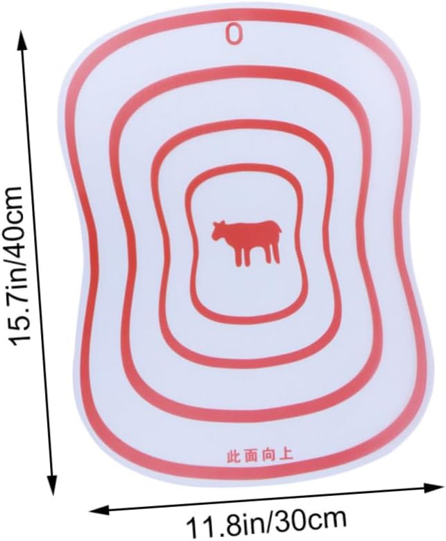 PRETYZOOM Flexible Plastic Chopping Board Mat Large Non- Cutting Board for Kitchen Easy Storage and Cleaning for Fruits Vegetables