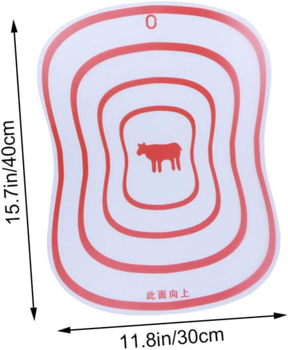 PRETYZOOM Flexible Plastic Chopping Board Mat Large Non- Cutting Board for Kitchen Easy Storage and Cleaning for Fruits Vegetables