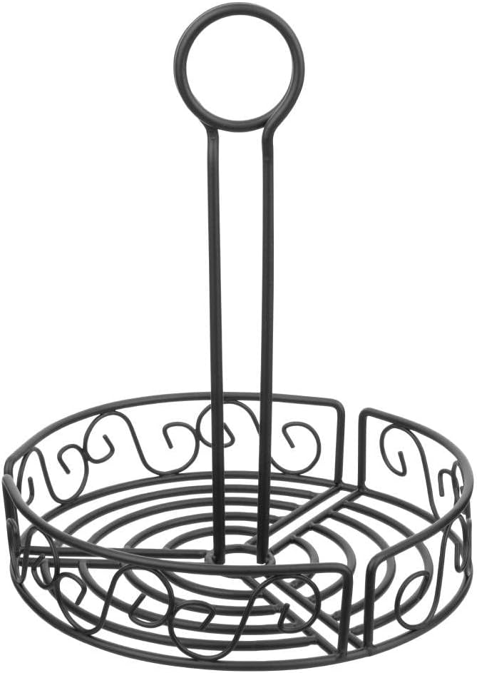 Olympia Wire Condiment Holder Black 235X195mm Caddy Rack for Better Experience