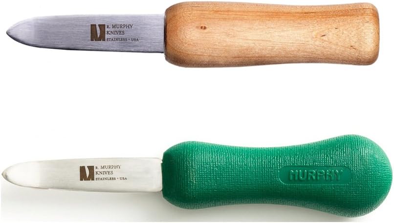 R Murphy Ramelson New Haven Oyster Shucking Knife, 1 Pack, Wood Handle