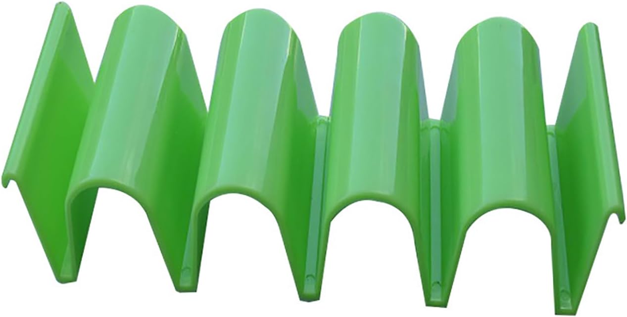 Taco Holder, 2Pcs Taco Plates Holder, Tacos Stands for 4 Tacos, Tacos Plates Rack Tray with Dividers