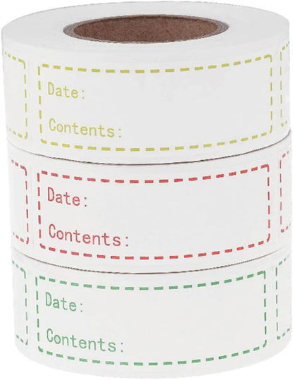 Homoyoyo English Record Date Stickers Kitchen Food Storage Labels DIY Paste for Organizing Eco-Friendly Peel Stick