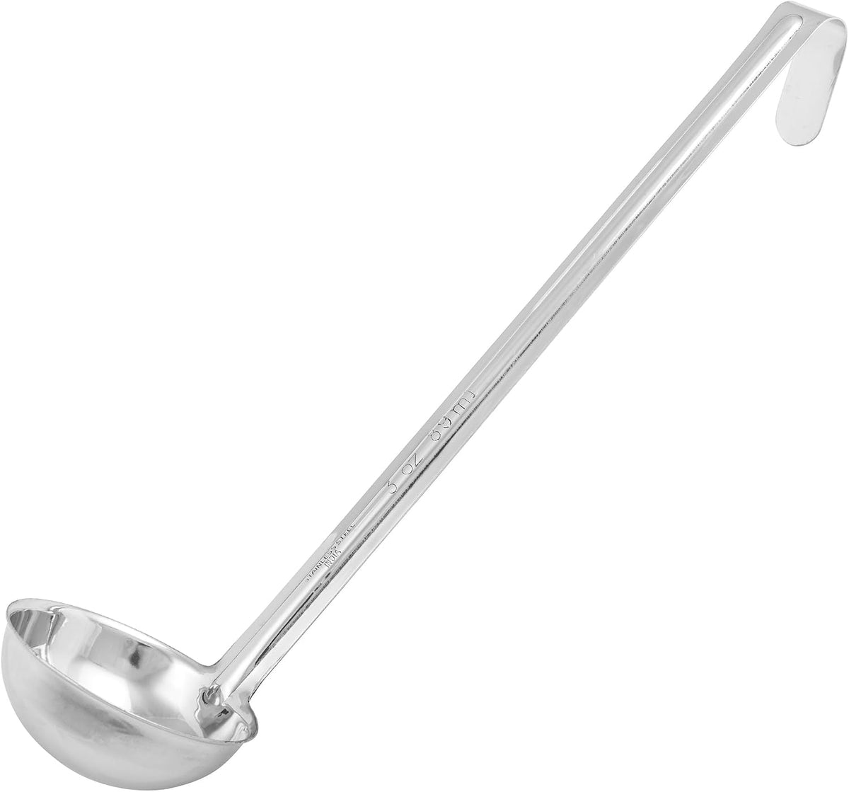 Winco 1/2 oz Red Stainless Steel Ladle