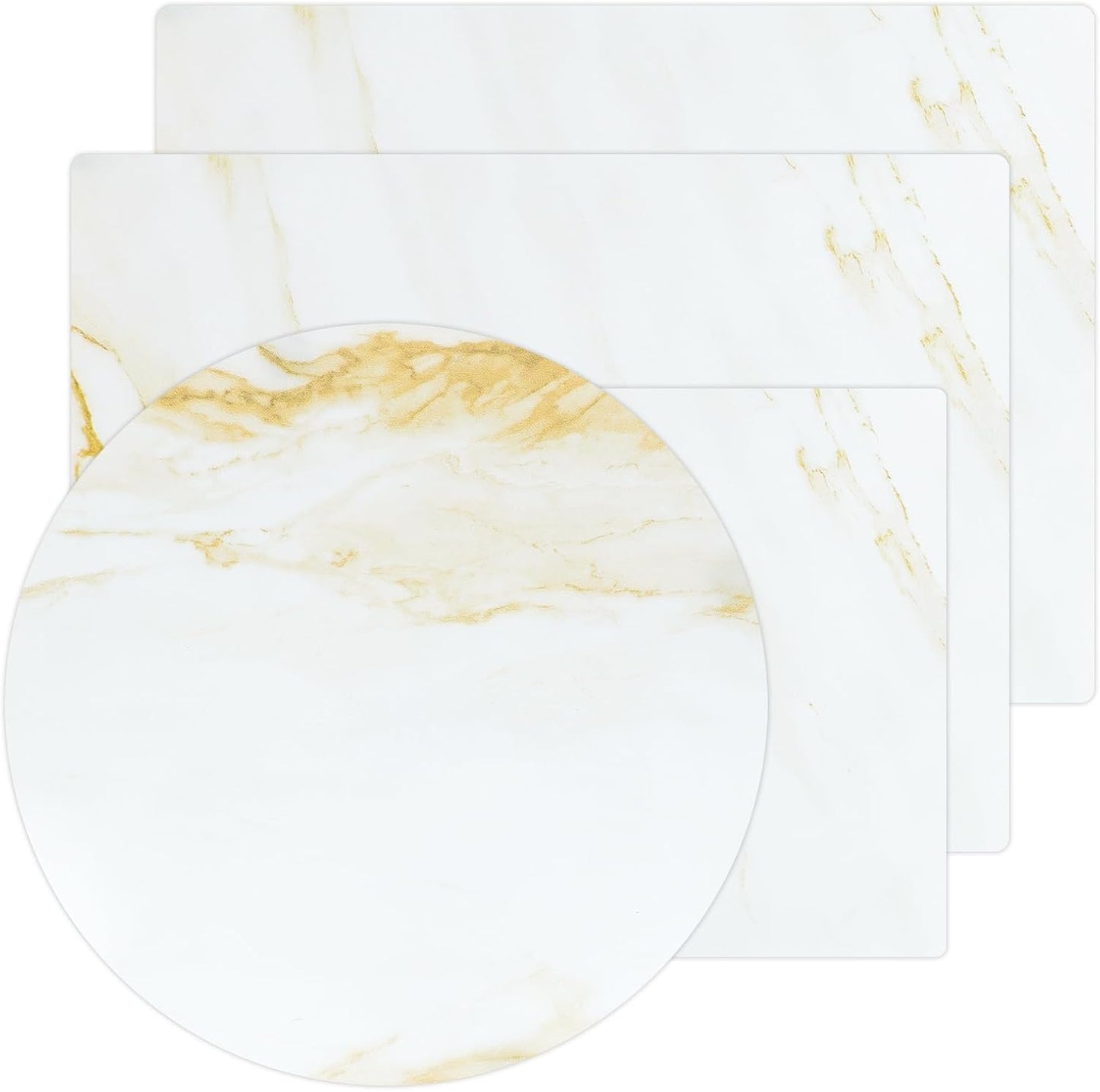 Murrey Home Glass Cutting Board Set for Kitchen Counter, Tempered Glass Chopping Boards Dishwasher Safe, Small Clear Countertop Tray, 16"x12"x2PC