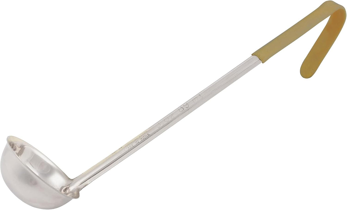 Winco 1/2 oz Red Stainless Steel Ladle