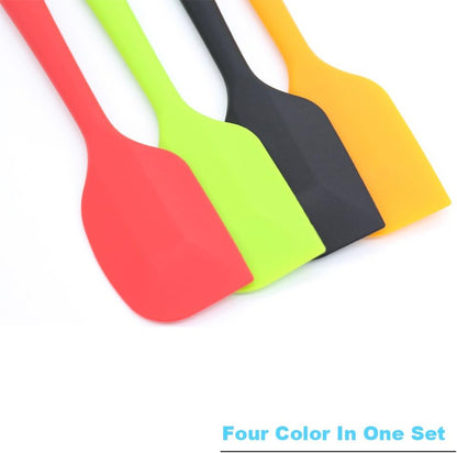 Silicone Spatula 4-piece Set, Heat-Resistant Spatulas, Non-stick Rubber Spatulas with Stainless Steel Core