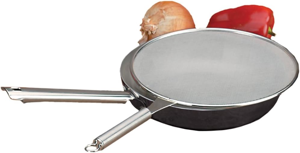 RSVP International Endurance Kitchen Collection Spatter Screen, Dishwasher Safe, 15" Diameter, Stainless Steel