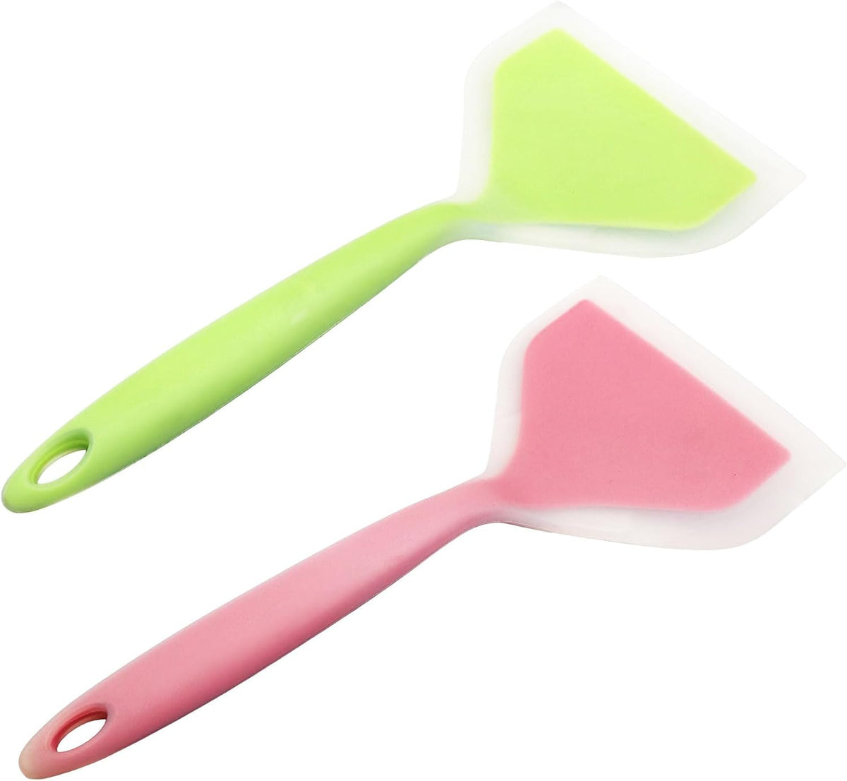 Silicone Turner Spatula, Green, 10.2 Inch