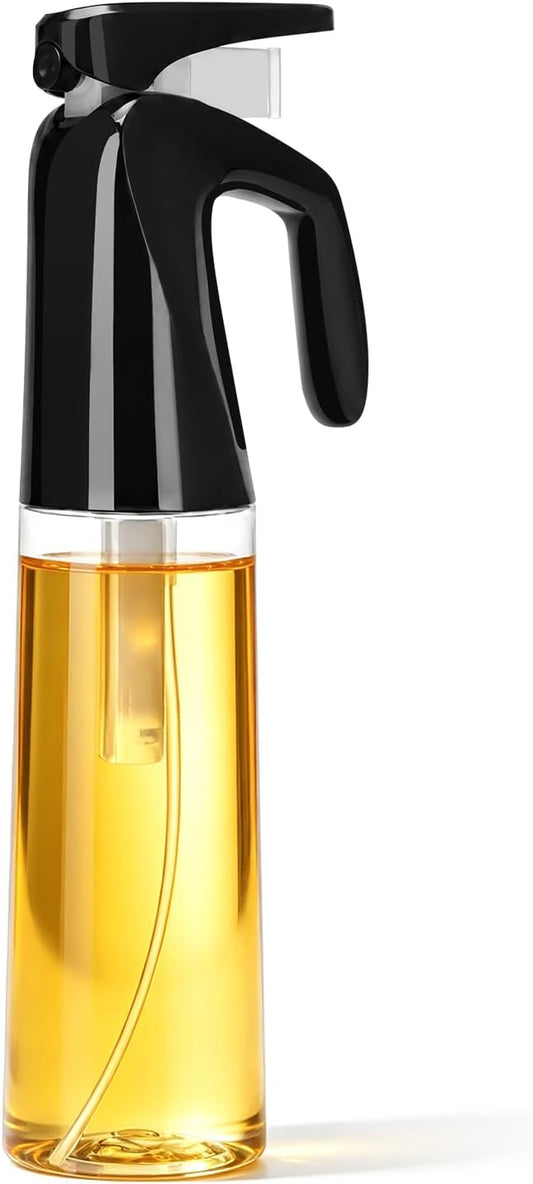 Oil Sprayer for Cooking, 10.5 oz Continuous Dispenser for Olive Oil, Salad, Baking, Grilling, Air Fryer | Mister Spray Bottle is Also Suitable for Hairstyling, Cleaning, and Salons