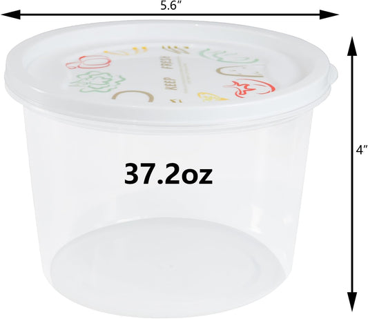 Stackable Pizza Dough Proofing Boxes Dough Proofing Container with Lid 1100ml portion (3)