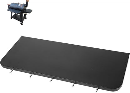 Upgraded Grill Table for Weber Kettle 22"/18"/26", Master Touch 22", Smokey Mountain, Recteq Pellet Grill RT-B380, Prep Station with Cutting Board, Basin, 4 Hooks, Shelf for Weber Kettle Accessories