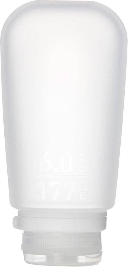 humangear GoToob+ (XL) | Refillable Silicone Travel Bottle | Locking Lid | Food-Safe Material | Blue, XL (6 fl.oz.; 177ml)