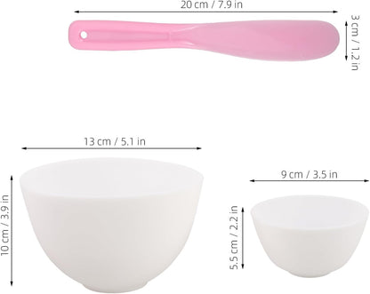 Diy Face Mask Bowl Set: 6pcs Silicone Mixing Bowl for Facials with Mask Stirring Stick for Estheticians Home Salon Spa