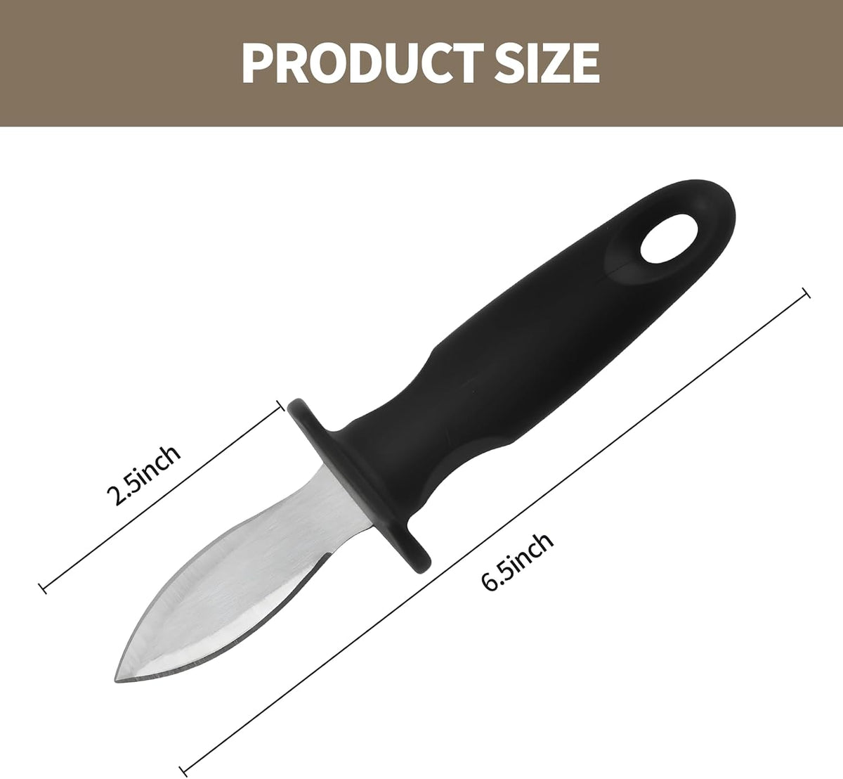 Oyster Knife Shucker Oyster Shucking Tool Perfect for Opening Clams, Mussels, Scallops, Shellfish Ideal for Home Kitchens, Raw Bars & Chefs