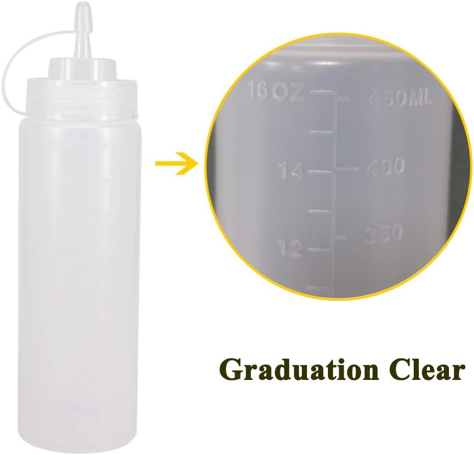 32 oz / 1000 ml Plastic Squeeze Bottles 3-Hole