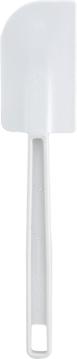 Winco Spoon Silicone Spatula, 10-Inch,White, Medium