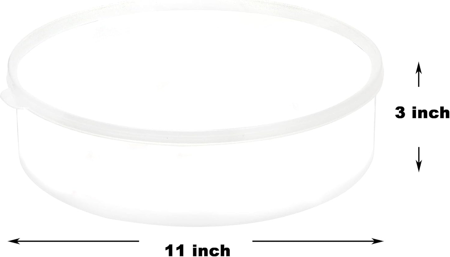 Youngever Plastic Pie Container, 11 Inch, Fresh Pie Keeper, Cupcake Carrier, Clear Round Food Storage Container with Lid, Food Container for Cupcakes, Cookies, Cheesecakes