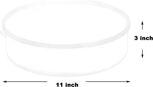 Youngever Plastic Pie Container, 11 Inch, Fresh Pie Keeper, Cupcake Carrier, Clear Round Food Storage Container with Lid, Food Container for Cupcakes, Cookies, Cheesecakes