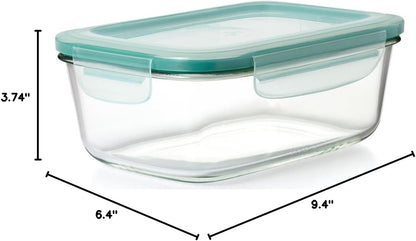 OXO Good Grips 3.5 Cup Smart Seal Airtight Glass Rectangle Food Storage Container