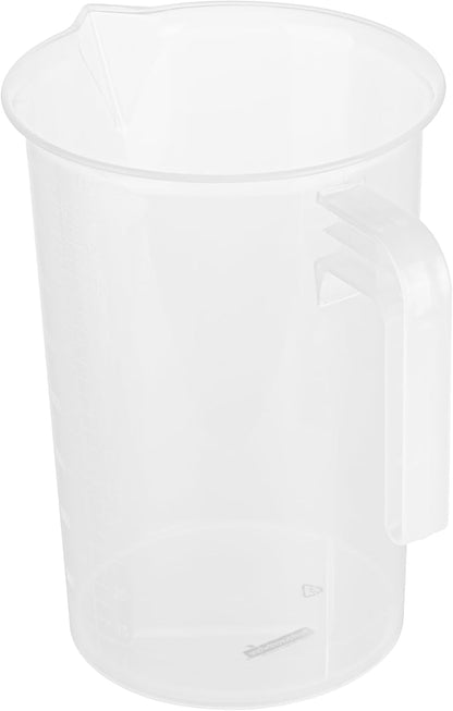 Restaurantware Clear Plastic Pt (Cups) Measuring Cup, 5.3 x 3.8 x 5 In