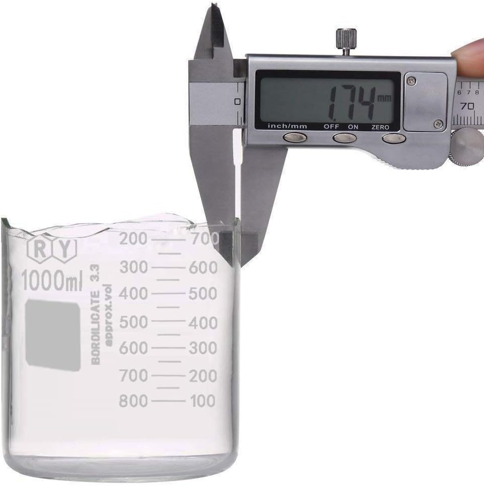 Graduated Glass Measuring Low Form Beaker Set (50ml+100ml+250ml)