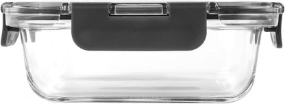 Zyliss Glass Food Storage Container 12.5oz, Shatter Resistant Borosilicate Glass, Airtight Leakproof Tritan Lid, BPA Free, Microwave, Freezer & Dishwasher Safe